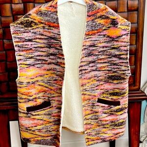 Free People long sherpa vest